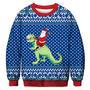 Santa Dinosaur Ugly Christmas Sweater