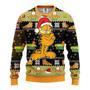 Santa Garfield Cat Ugly Christmas Sweater, Jumper