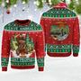 Save Animals Eat People Bear Beer Ugly Christmas Sweater