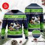 Seattle Seahawks Disney Donald Duck Mickey Mouse Goofy Ugly Christmas Sweater