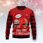 Sloth Chill Out Ugly Christmas Sweater