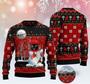 Snowman Cat Pattern Ugly Christmas Sweater