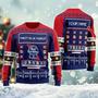 Snowy Pabst Blue Ribbon Ugly Christmas Sweater, Jumpers