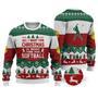 Softball All I Want For Christmas Sweater Christmas Knitted Print Sweatshirt