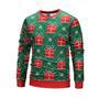 Striped Pattern Icon Green Ugly Christmas Sweater