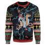 Swag Jesus Rides Reindeer Ugly Christmas Sweater