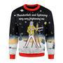 Thunder Fightening Galileo Ugly Christmas Sweater