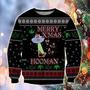 Ufo Merry X'Mas Hooman All Over Print Ugly Christmas Sweater