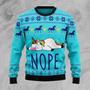 Unicorn Nope Ugly Christmas Sweater