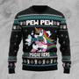 Unicorn Pew Pew Ugly Christmas Sweater