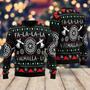 Viking Valhalla Xmas Ugly Christmas Sweater For Men & Women