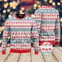 Winter Christmas Red Grey Style Ugly Christmas Sweater For Men & Women