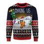 Winter Christmas Tree Among Us Christmas Sweater