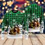 Basset Hound Costume Firefighter In Christmas City Pattern Ugly Christmas Sweater For Men & Women