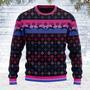 Bisexual Pride Flag Ugly Christmas Sweater