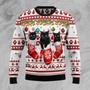 Black Cat Gloves Ugly Christmas Sweater