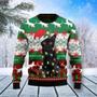 Black Cat Light Christmas Ugly Christmas Sweater