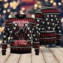 Black Cat Spooky Halloween Ugly Christmas Sweater For Men & Women