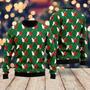 Cat Silhouettes Green Argyle Ugly Christmas Sweater For Men & Women