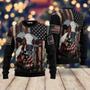 Cow American Flag Patriotic Ugly Christmas Sweater For Men & Women