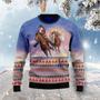 Cowboy Santa Claus Ugly Christmas Sweater