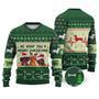 Dachshund Dog We Woof You A Merry Christmas Sweater Christmas Knitted Print Sweatshirt