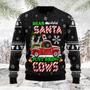 Dear Santa Just Bring Cow unisex womens & mens, couples matching, friends, cattle lover, cow lover, funny family ugly christmas holiday sweater gifts