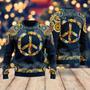 Feather Peace Sign Ugly Christmas Sweater For Men & Women