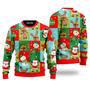 Funny Pomeranian Wears Reindeer In Christmas Holiday Pattern Ugly Christmas Sweater For Men & Women