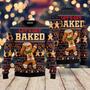 Ginger Bread Lets Get Baked Ugly Christmas Sweater For Men & Women