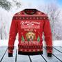 Golden Retriever Rockin' unisex womens & mens, couples matching, friends, funny family ugly christmas holiday sweater gifts