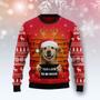 Golden Retriever Too Late To Be Good Ugly Christmas Sweater