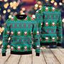 Green Santa Claus Merry Christmas Ugly Christmas Sweater For Men & Women