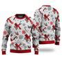 Hair Stylist Christmas Pattern Sweater Christmas Knitted Print Sweatshirt