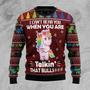 I Can‘t Hear You Unicorn Ugly Christmas Sweater