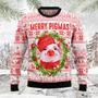 Merry Pigmas unisex womens & mens, couples matching, friends, pig lover, funny family ugly christmas holiday sweater gifts