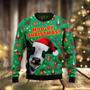 Moo Ry Christmas unisex womens & mens, couples matching, friends, funny family ugly christmas holiday sweater