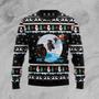 Newfoundland Santa On Highway Ugly Christmas Sweater