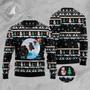 Newfoundland Santa On Highway Ugly Christmas Sweater