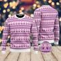 Pink Flockin In Naughty List Ugly Christmas Sweater For Men & Women