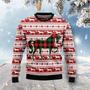 Plaid Pattern Horse unisex womens & mens, couples matching, friends, horse lover, funny family ugly christmas holiday sweater gifts