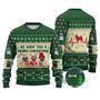 Pug Dog We Woof You A Merry Christmas Sweater Christmas Knitted Print Sweatshirt