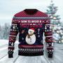 Red Wine Snowman How To Avoid A Meltdown Ugly Christmas Sweater unisex womens & mens, couples matching, friends, funny family sweater gifts