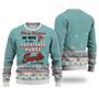 Registered Nurse Merry Christmas Be Nice Sweater Christmas Knitted Print Sweatshirt