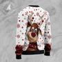 Reindeer Merry & Bright Ugly Christmas Sweater