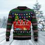 Rottweiler Friends On Red Sofa Ugly Christmas Sweater