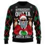 Santa Claus Straight Outta North Pole Ugly Christmas Sweater