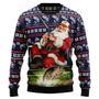 Santa Fishing Ugly Christmas Sweater