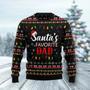 Santa's Favorite Dad Ugly Christmas Sweater