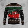 Scottish Terrier and Red Truck Ugly Christmas Sweater